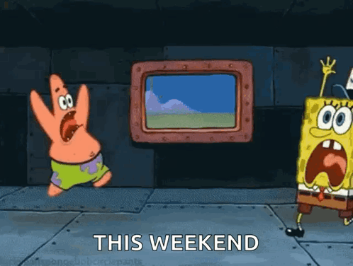 Scared Spongebob GIF