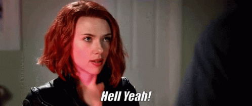 Scarlett Johansson Hell Yeah GIF