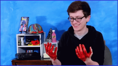 Scott The Woz Blood GIF
