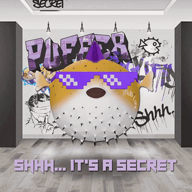 Sealed Lips Silent Puffer Squad GIF