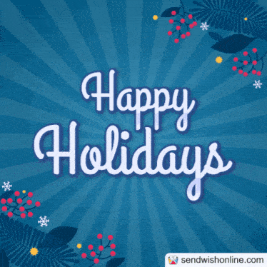Sendwishonline Happy Holidays Cards GIF