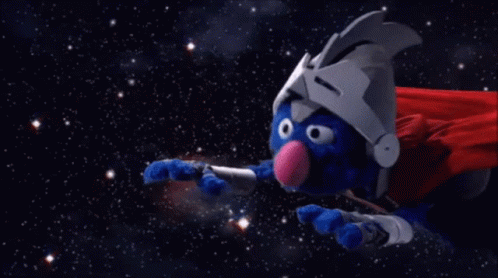 Sesame Street Super Grover GIF