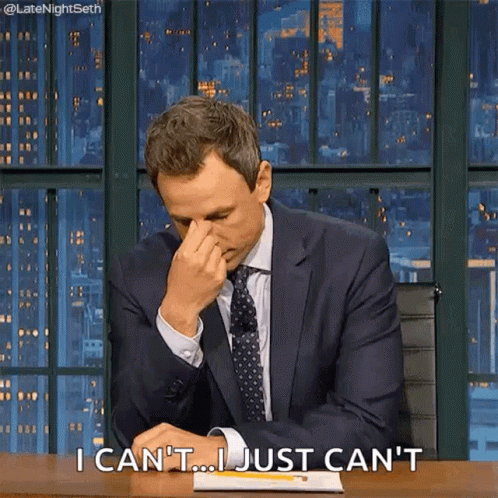 Seth Meyers Stressed GIF