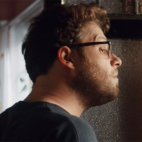 Seth Rogen Snooping GIF
