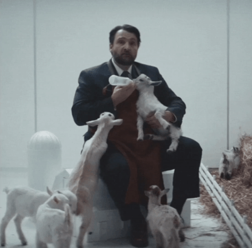 Severance Baby Goat GIF