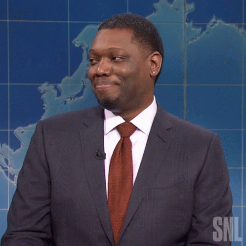 Shaking Head Michael Che GIF