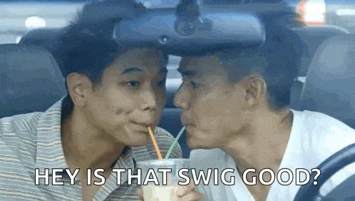 Sharing A Drink Frank GIF