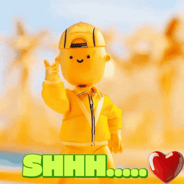 Shhh Secret No Words Don’t Tell Anyone Gesture One Finger Hush GIF