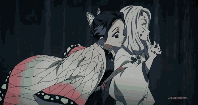 Shinobu Vs Spider Demon Shinobu GIF