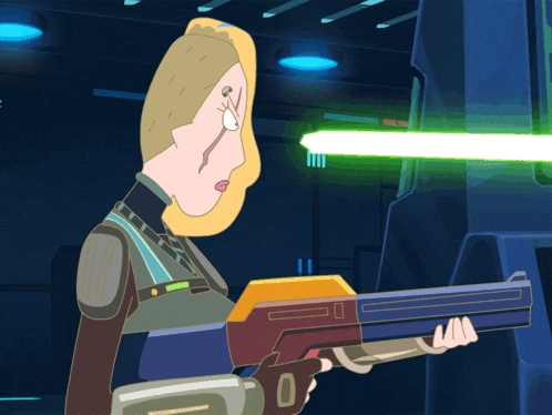 Shooting A Gun Space Beth GIF