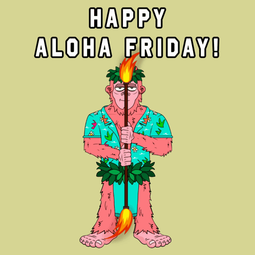 Shredding Sassy Aloha Friday GIF