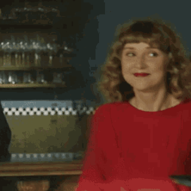 Shrug Kari GIF
