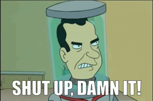 Shut Up Futurama GIF