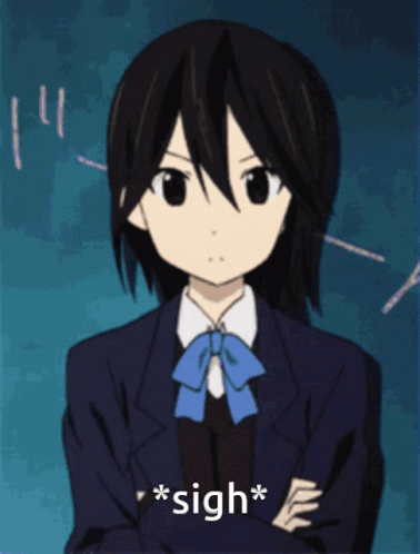 Sigh Anime GIF