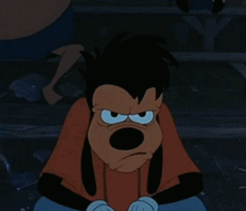 Sigh Goofy GIF