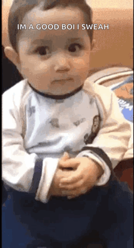 Silent Kid Nervous Baby GIF