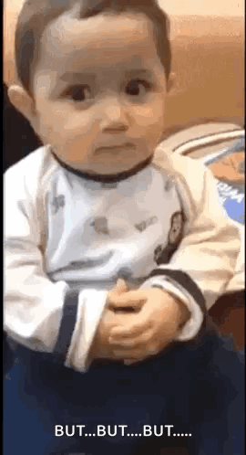 Silent Kid Nervous Baby GIF