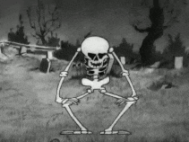 Skeleton Knee Dance Skeleton Dance GIF