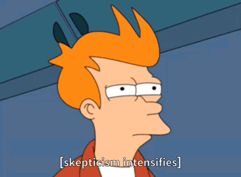 Skeptical Futurama GIF