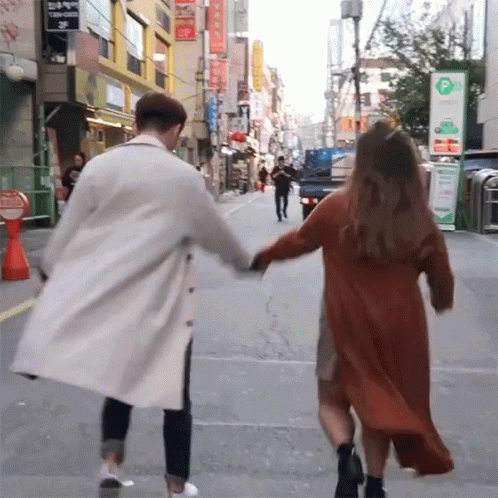 Skipping Couples GIF