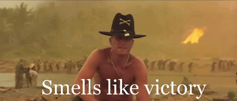 Smells Like Victory Apocalypse Now GIF