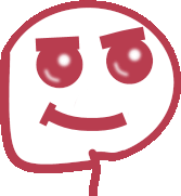 Smirk Stickman Smirk Sticker