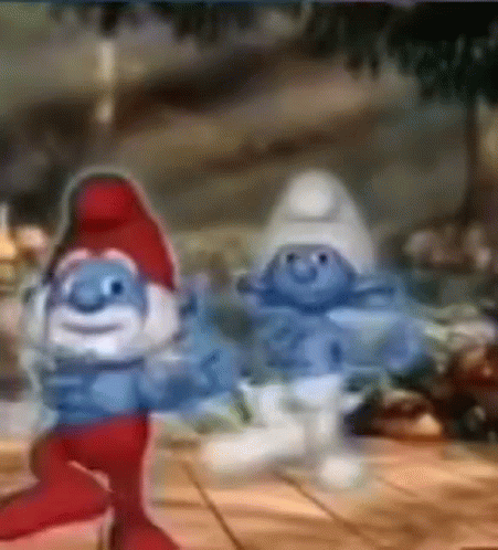 Smurfs Dancing Cutley Smurf GIF