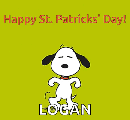 Snoopy Dance St Patricks Day GIF