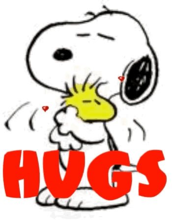 Snoopy Hug GIF