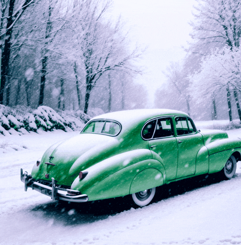 Snow Car GIF