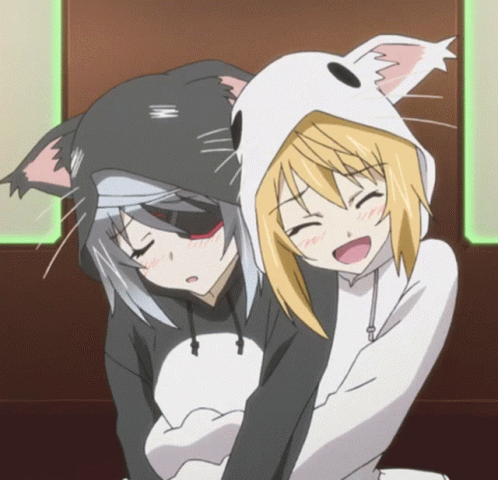 Snuggle Anime GIF