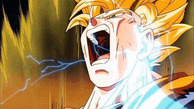 Son Goku Scream GIF