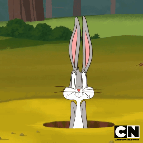 Sorprendido Bugs Bunny GIF