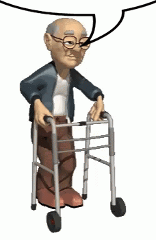 Speech Bubble Old Man GIF
