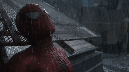 Spider Man Rain GIF
