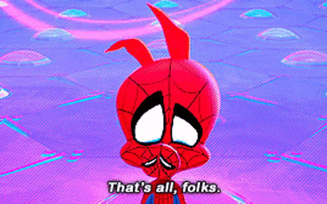 Spider Man Thats All Folks GIF