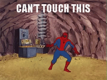 Spiderman I Cant Touch This GIF