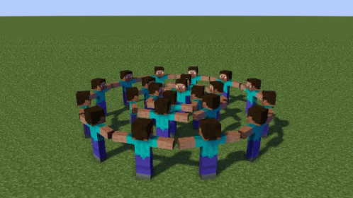 Spinning Steve Circle GIF