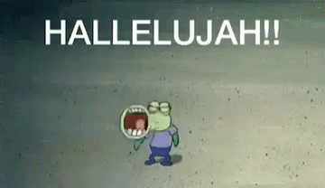 Sponge Bob Hallelujah GIF