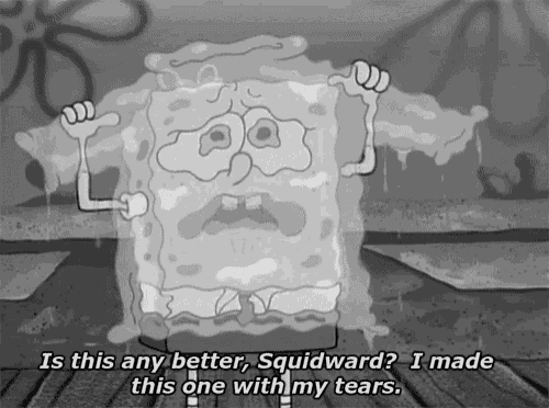 Spongebob Crying GIF