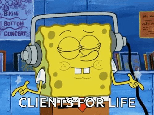 Spongebob Headphones GIF