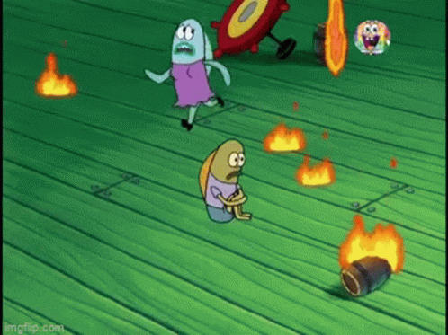 Spongebob Panic GIF