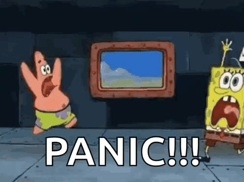 Spongebob Panic GIF