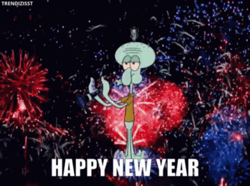 Spongebob Squarepants Happy New Year GIF