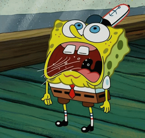 Spongebob Squarepants Hyperventilating GIF