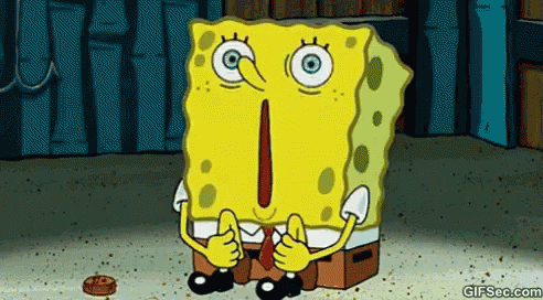 Spongebob Squarepants Nervous GIF