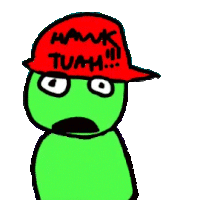 Sprunked Hawk Tuah Sticker