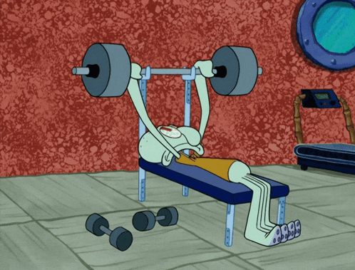 Squidward Bench GIF