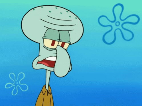 Squidward Raspberry GIF