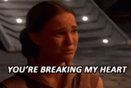 Star Wars Breaking My Heart GIF